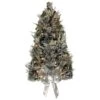 Kurt Adler 26-Inch Pre-Lit Snowy Silver Wall Tree