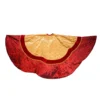 Kurt Adler 72-Inch Red And Gold Criss-Cross Scallop Treeskirt