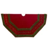 Kurt Adler 72-Inch Red And Green Gathered Border Tree Skirt