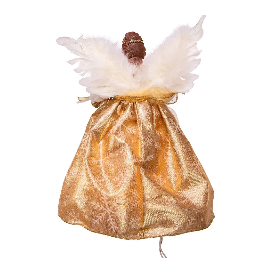 Kurt Adler 12-Inch UL 10-Light Gold Angel Treetop - Image 5