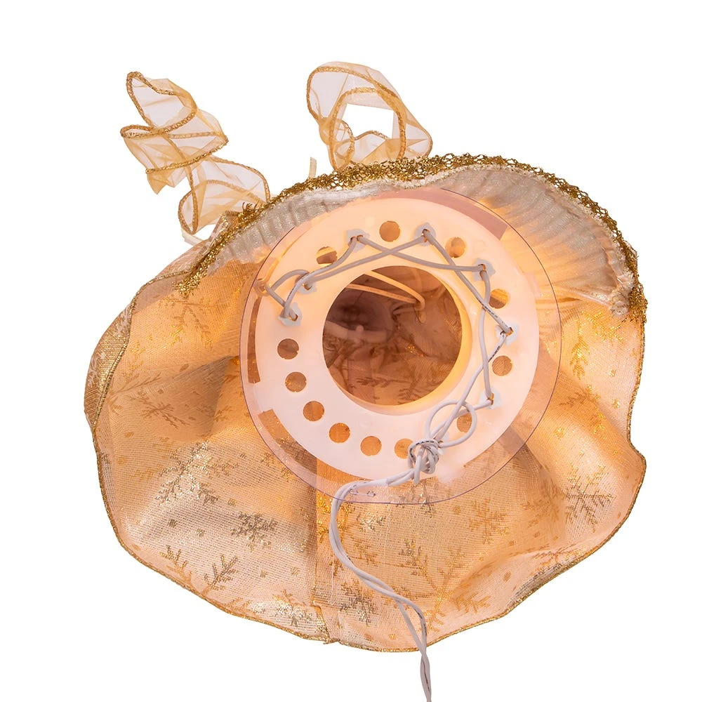 Kurt Adler 12-Inch UL 10-Light Gold Angel Treetop - Image 7