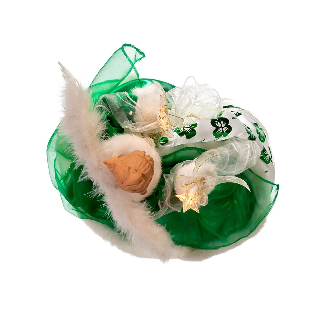 Kurt Adler 16-Inch UL 10-Light Irish Angel Tree Top - Image 6