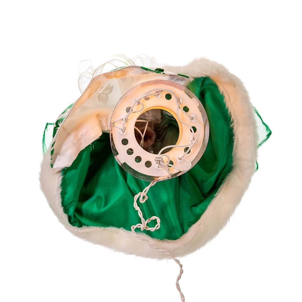 Kurt Adler 16-Inch UL 10-Light Irish Angel Tree Top - Image 7