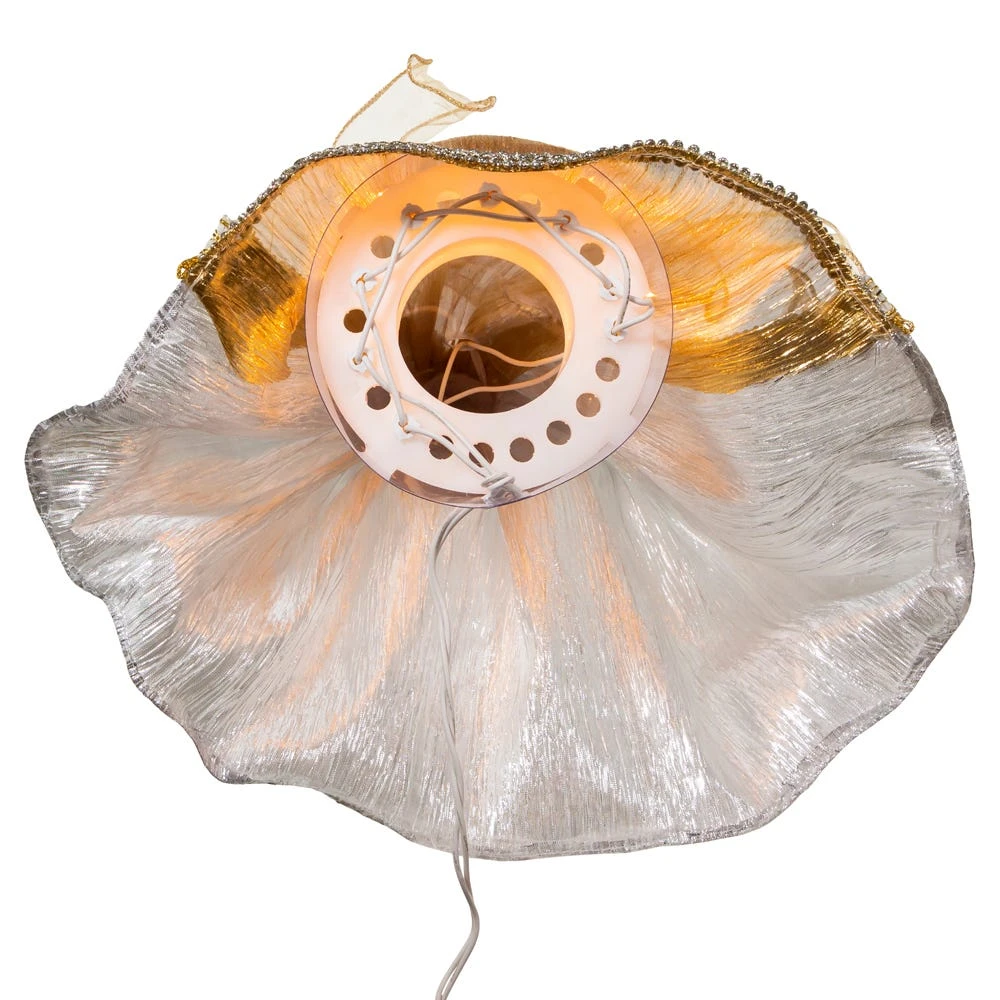 Kurt Adler 16-Inch Ombre Silver/Gold Angel Tree Topper - Image 6